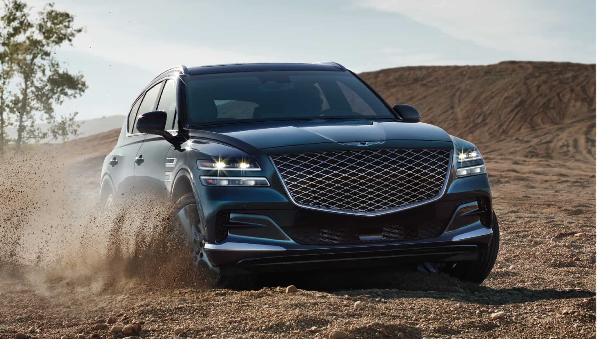 Genesis GV80 driving off-road