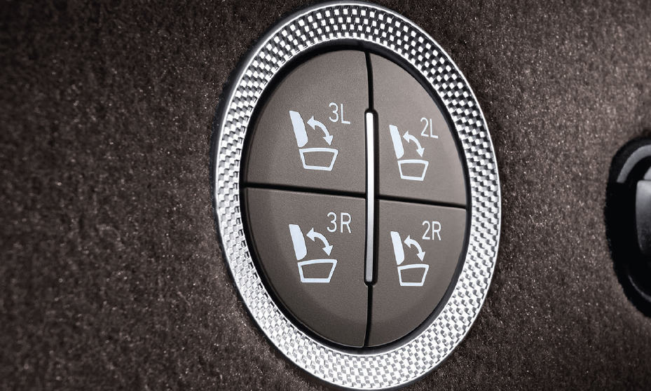 Genesis GV80 seats fold automatically with the press of a button